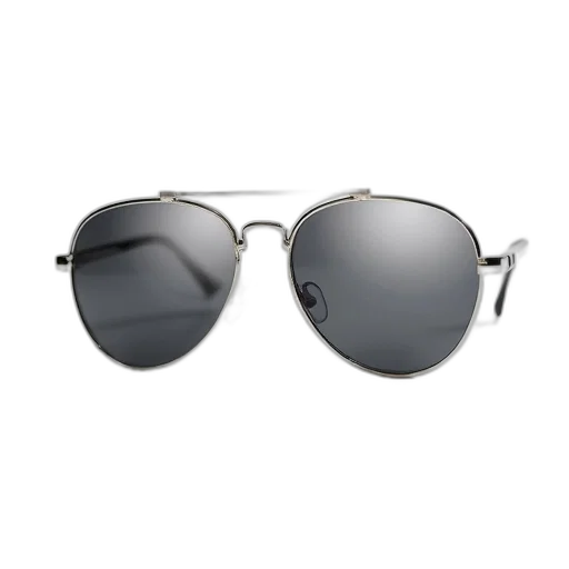 3d render, pair, sunglasses, reflective, silver, frame, dark, lenses transparent PNG cut-out