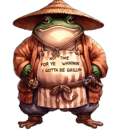 staff, umbrella, weapon, hat, concept art, comical, illustration, features transparent PNG cut-out