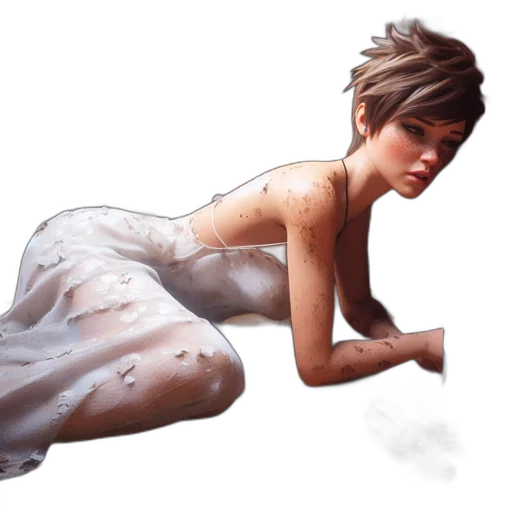 dress, concept art, photorealistic, fantasy art, pixel art, earth tones, dark, golden transparent PNG cut-out