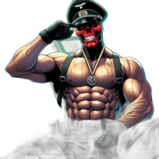 weapon, mask, robot, face, comic book art, concept art, cyberpunk, cartoon transparent PNG cut-out