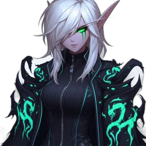 staff, jacket, dragon, dress, fantasy art, concept art, pixel art, cyberpunk transparent PNG cut-out