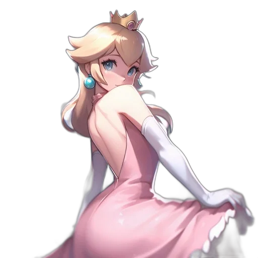 dress, crown, staff, weapon, concept art, anime, pixel art, watercolor transparent PNG cut-out