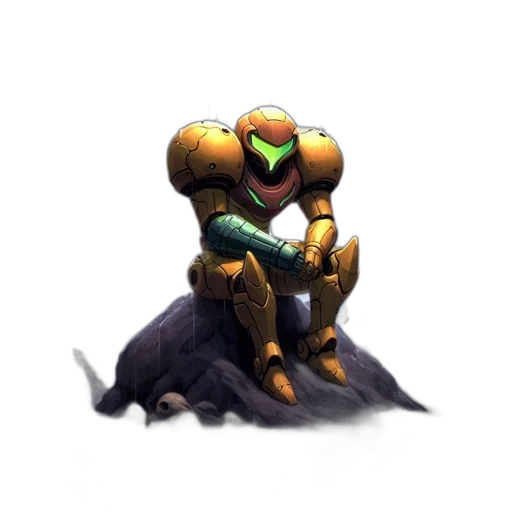 robot, creature, weapon, mask, concept art, pixel art, 3d render, fantasy art transparent PNG cut-out