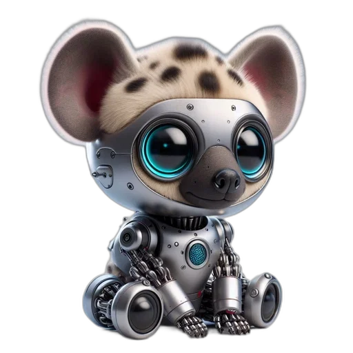 robot, creature, animal, concept art, 3d render, cartoon, anthropomorphic, robotic transparent PNG cut-out