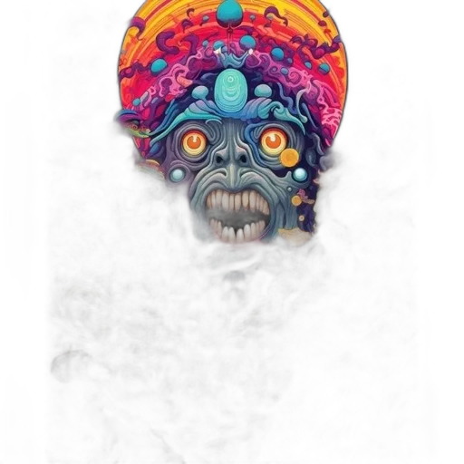 mask, hat, face, creature, concept art, fantasy art, watercolor, pixel art transparent PNG cut-out