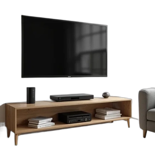 furniture, 3d render, photorealistic, concept art, earth tones, modern, entertainment, center transparent PNG cut-out