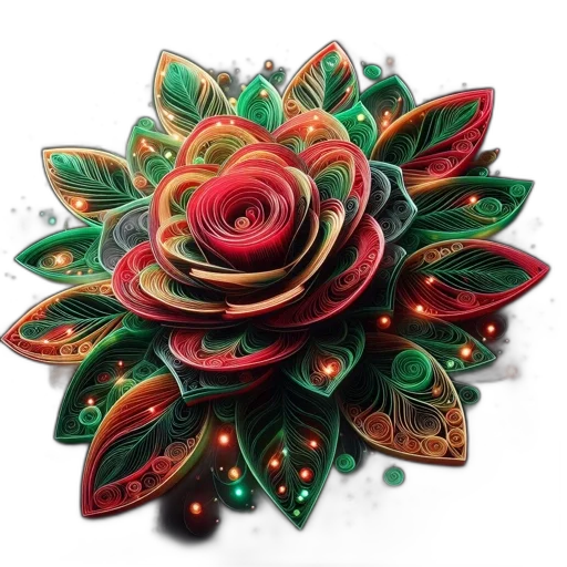 jewelry, flower, crown, photorealistic, 3d render, watercolor, oil painting, detailed transparent PNG cut-out
