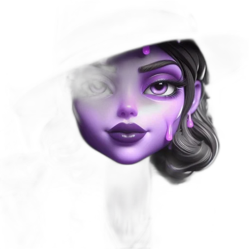 face, mask, hat, crown, fantasy art, concept art, photorealistic, 3d render transparent PNG cut-out