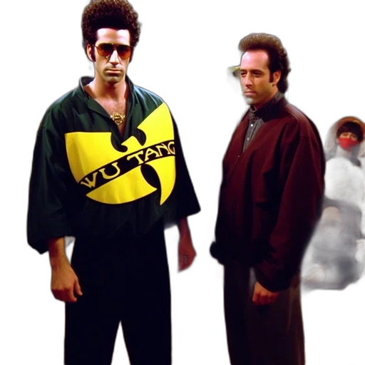 jacket, staff, concept art, pixel art, comic book art, 3d render, two, men transparent PNG cut-out