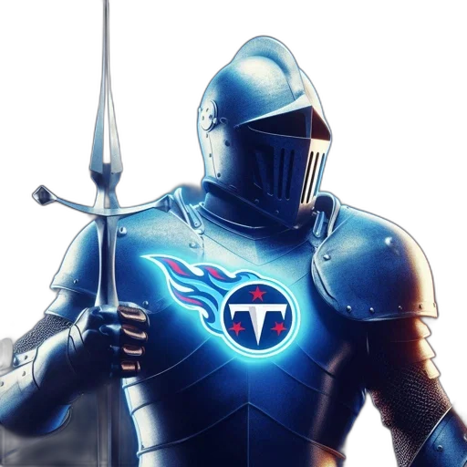 sword, fantasy art, concept art, comic book art, 3d render, blue, armored, knight transparent PNG cut-out