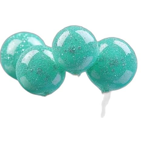 jewelry, crown, 3d render, green, set, teal, turquoise, white transparent PNG cut-out