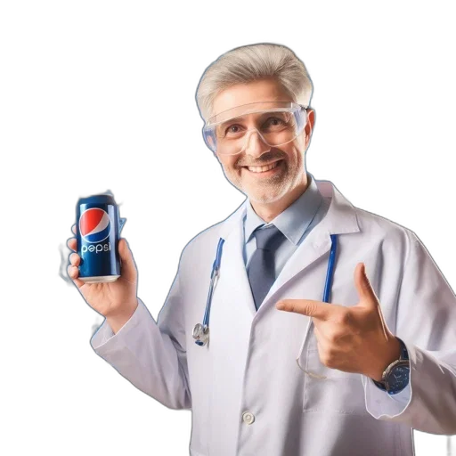 bottle, staff, food, robot, photorealistic, vaporwave, individual, lab transparent PNG cut-out
