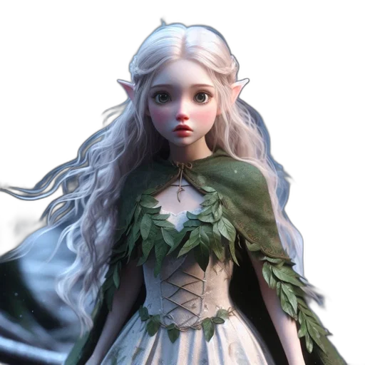fantasy art, 3d render, concept art, photorealistic, green, monochrome, pastel, dark transparent PNG cut-out