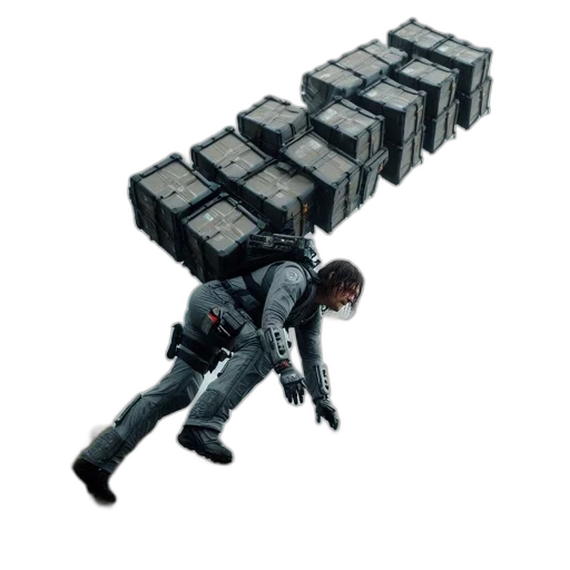 weapon, jacket, robot, furniture, concept art, 3d render, cyberpunk, pixel art transparent PNG cut-out