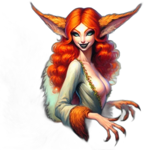 fantasy art, concept art, pixel art, photorealistic, anthropomorphic, creature, fox, attributes transparent PNG cut-out