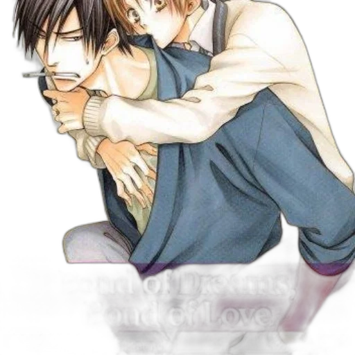 anime, watercolor, photorealistic, comic book art, cover, bond, dreams, love transparent PNG cut-out
