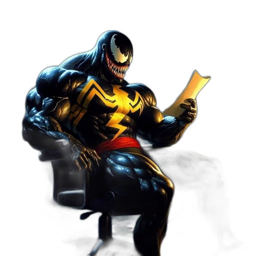 comic book art, concept art, fantasy art, 3d render, golden, masked, muscular, figure transparent PNG cut-out