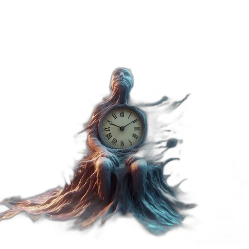 hair, dress, concept art, photorealistic, fantasy art, 3d render, blue, abstract transparent PNG cut-out