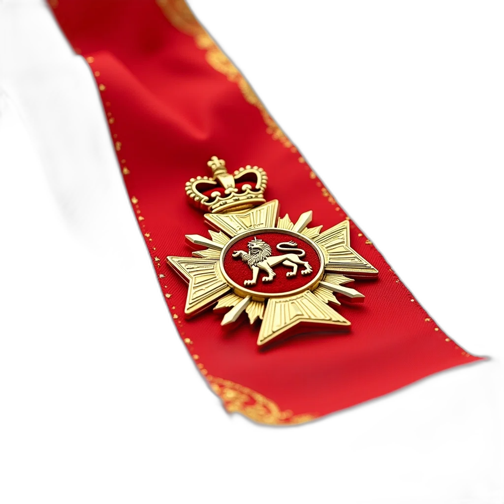 crown, staff, jewelry, weapon, 3d render, red, close-up, view transparent PNG cut-out