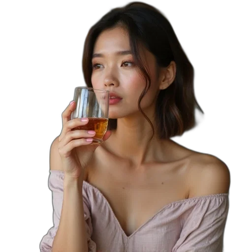 dress, food, face, jewelry transparent PNG cut-out