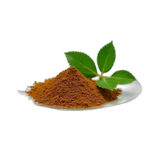 food, staff, photorealistic, 3d render, pile, brown, powder, placed transparent PNG cut-out