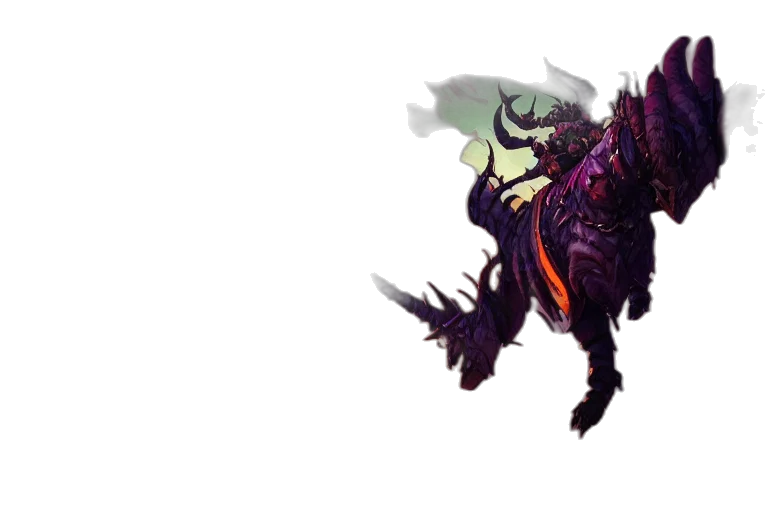 dragon, creature, weapon, staff transparent PNG cut-out