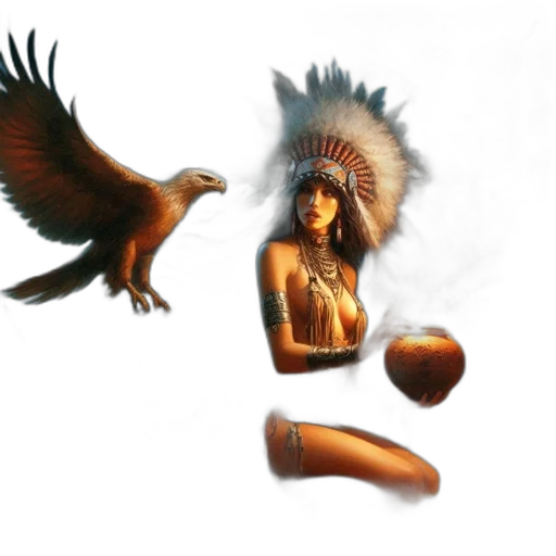 jewelry, crown, mask, concept art, fantasy art, photorealistic, 3d render, fire transparent PNG cut-out