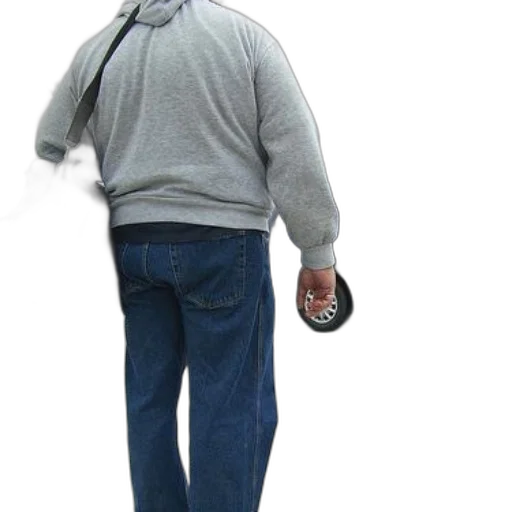 jacket, staff, hat, robot transparent PNG cut-out