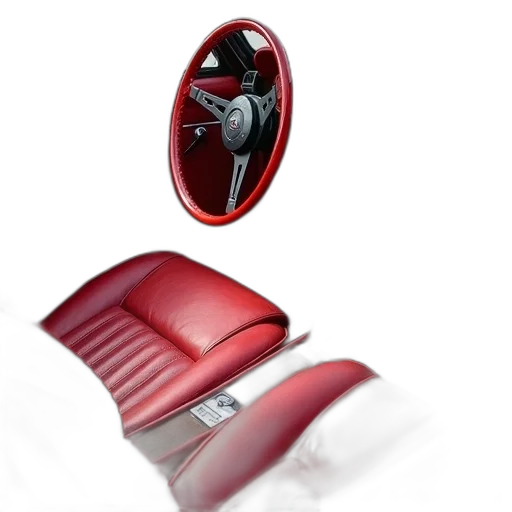 shoes, car, furniture, jewelry, 3d render, photorealistic, concept art, red transparent PNG cut-out