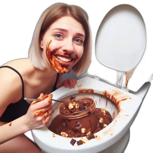 food, face, creature, photorealistic, concept art, young, woman, blonde transparent PNG cut-out