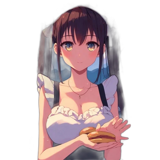 food, dress, robot, weapon, anime, pixel art, cartoon, concept art transparent PNG cut-out