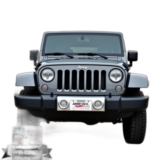 photorealistic, 3d render, gray, jeep, parked, concrete, surface, select transparent PNG cut-out