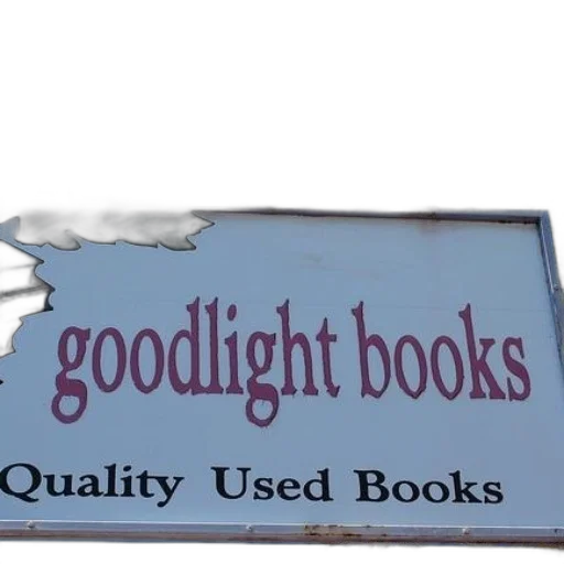 3d render, sign, goodlight, books, advertises, quality, used transparent PNG cut-out