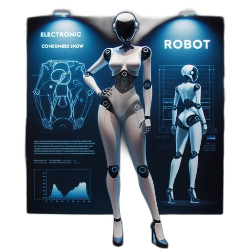 robot, concept art, cyberpunk, 3d render, comic book art, white, robotic, humanoid transparent PNG cut-out