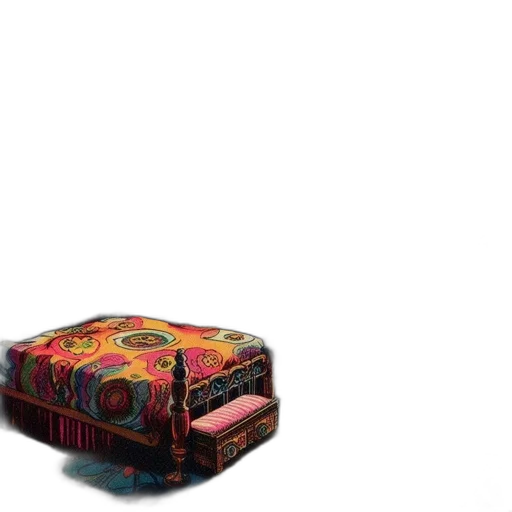 furniture, dress, shoes, umbrella, 3d render, photorealistic, concept art, pixel art transparent PNG cut-out