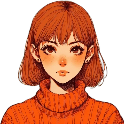 face, jacket, dress, hair, anime, pixel art, fantasy art, cartoon transparent PNG cut-out