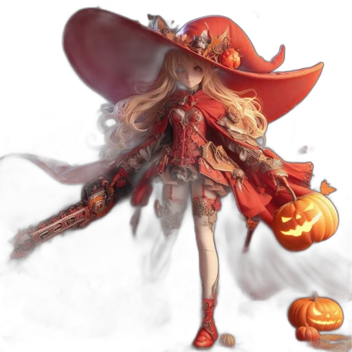 dress, concept art, fantasy art, pixel art, anime, red, dark, colorful transparent PNG cut-out