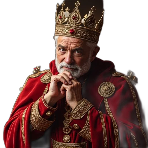 crown, face, staff, sword transparent PNG cut-out