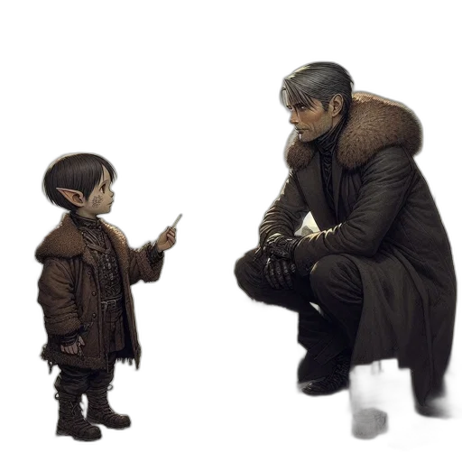 jacket, weapon, concept art, pixel art, fantasy art, cyberpunk, snow, city street transparent PNG cut-out