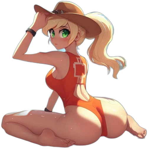 hat, staff, dress, weapon, anime, cartoon, pixel art, concept art transparent PNG cut-out