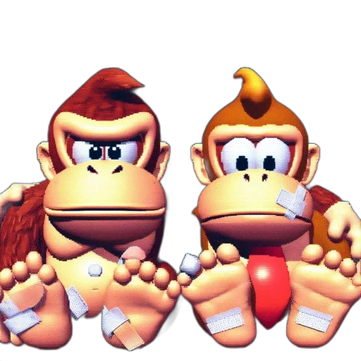 crown, animal, concept art, 3d render, pixel art, two, cartoonish, characters transparent PNG cut-out