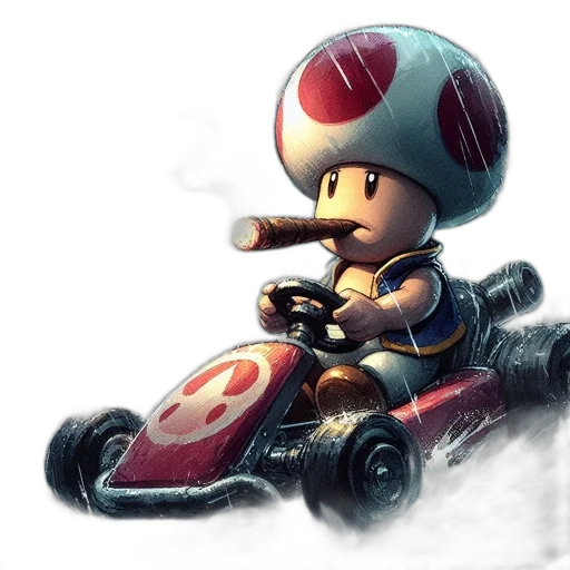 robot, concept art, 3d render, pixel art, fantasy art, toad, drives, through transparent PNG cut-out