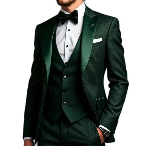 jacket, photorealistic, green, man, wearing, dark, suit, patterned transparent PNG cut-out