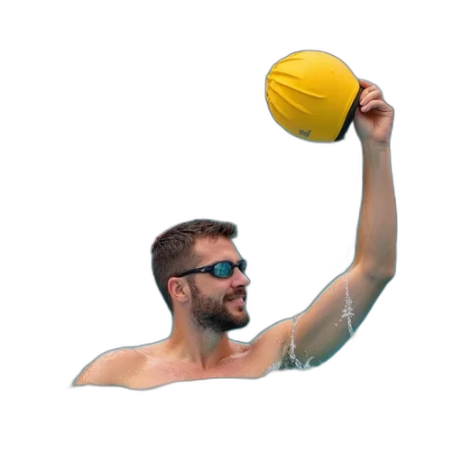 pixel art, 3d render, vaporwave, photorealistic, underwater, male, swimmer, pool transparent PNG cut-out