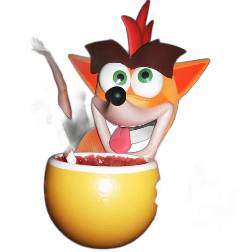 food, staff, creature, 3d render, concept art, pixel art, photorealistic, exuberant transparent PNG cut-out