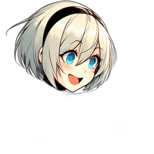 face, hair, weapon, mask, anime, pixel art, cartoon, concept art transparent PNG cut-out