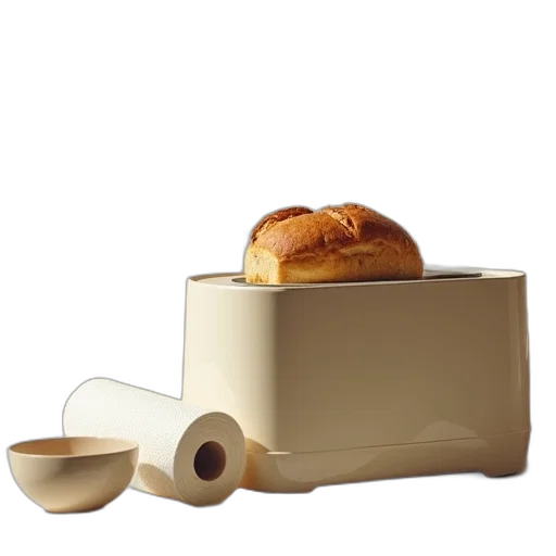 food, furniture, shoes, weapon, 3d render, photorealistic, concept art, bread transparent PNG cut-out