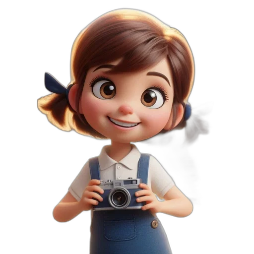 staff, face, robot, dress, photorealistic, cartoon, 3d render, concept art transparent PNG cut-out