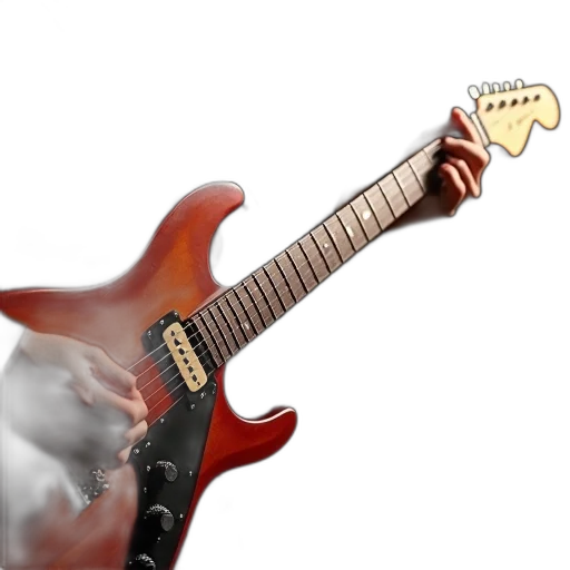 weapon, photorealistic, 3d render, concept art, guitar, lesson, improvised, solos transparent PNG cut-out