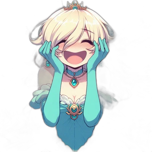crown, dress, robot, staff, anime, pixel art, concept art, fantasy art transparent PNG cut-out